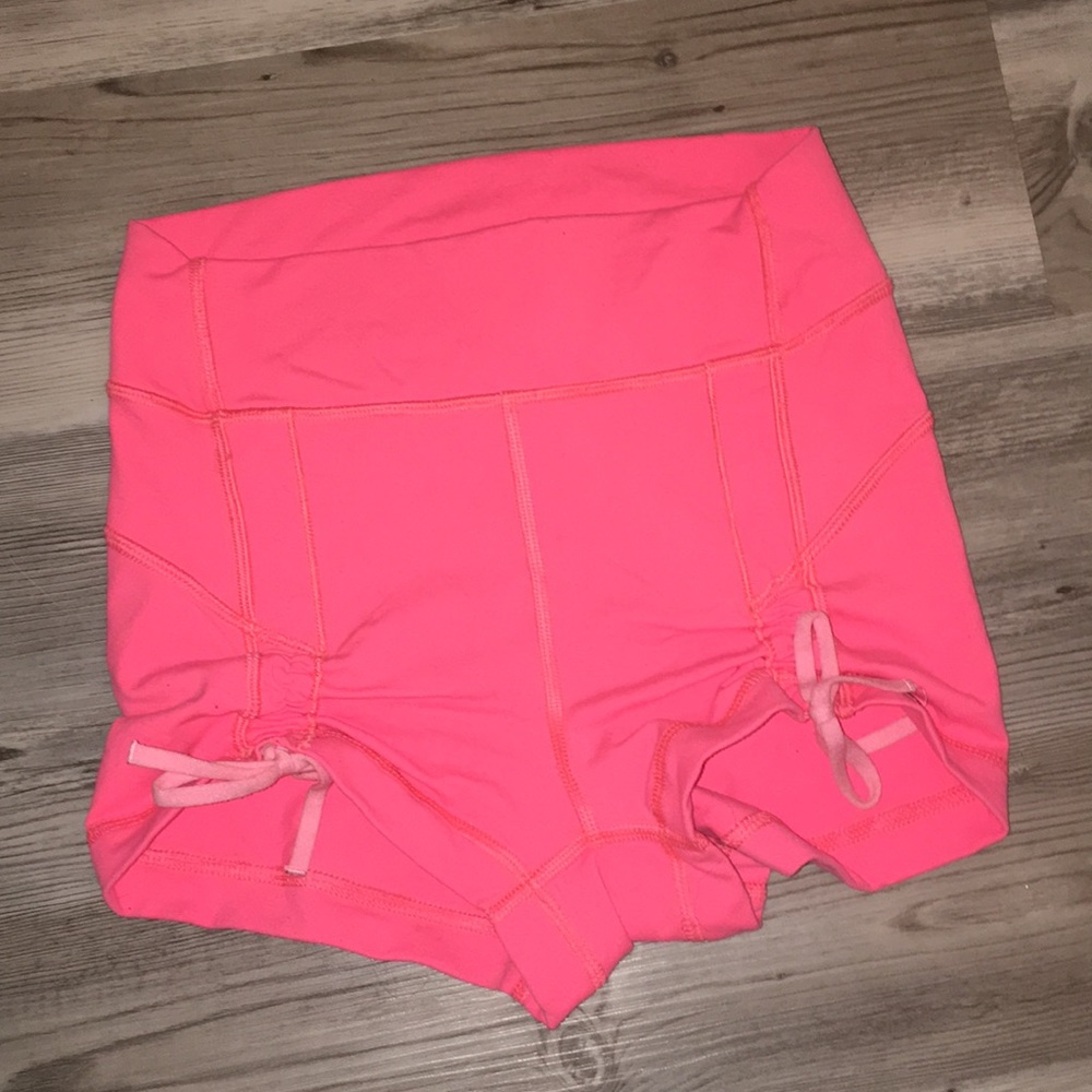 Pink lululemon shorts